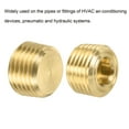 thumbnail image 5 of Uxcell Brass Pipe Plug Male Thread Hex Internal Head Socket Fitting for Water Air Fuel Pipe 1/8"NPT, 5 of 5