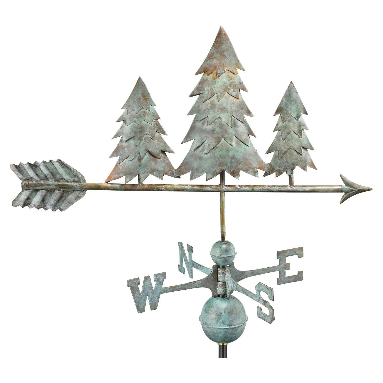 Good Directions Pine Trees Weathervane Blue Verde by Good Directions