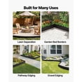 thumbnail image 6 of VEVOR Galvanized Steel Landscape Edging, 40 ft x 12 in Metal Edging for Landscaping with Gloves, Easy-to-Install Bendable Metal Strips, Heavy Duty Metal Garden Edge Border for Flower Bed,Yard Pathway, 6 of 9