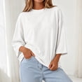 thumbnail image 2 of BOOMNY Women's Long Sleeve Base Tshirts Crew Neck Solid T-Shirt Lightweight Fall Tee Tops for Women, 2 of 6