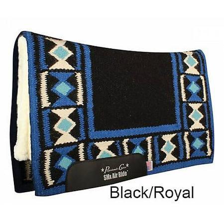 Pro Choice Saddle Pads - Pro Choice Hourglass SMX Saddle Pad 30x34 Blk/Ryl