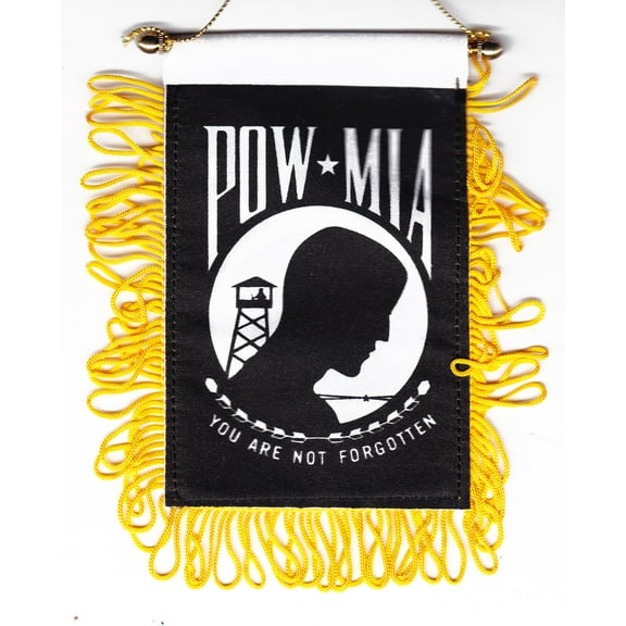 POW-MIA Window Hanging Flag