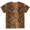 thumbnail image 2 of Halloween Desert Brown Snake Snakeskin Costume All Over Youth T Shirt Multi YSM, 2 of 2