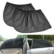 4PCS Universal Car Window Sun Shade Curtain (Fits all Cars) Front & Rear