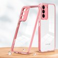 thumbnail image 5 of TECH CIRCLE Compatible For Samsung Galaxy S22 Plus Camera Lens Protector Case,Luxury Shockproof Clear Slim Hybrid Hard PC Rubber Back Cover.For Samsung Galaxy S22 Plus,Pink, 5 of 7
