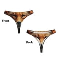 thumbnail image 3 of Balery Floral Fox Tangas de Algodón para Mujer con Estampado – Ropa Interior Sexy, Transpirable, G-string-3X-Large, 3 of 6