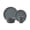 Gray, variant on 16 Piece Stoneware Round Dinnerware Set, Chip Resistant, Dinnerware Sets, Plates, Dishes, Bowls, Service for 4, Black Matte