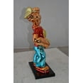 thumbnail image 6 of Nifao Iconic Red Popeye smaller Resin Statue – Home Decor Sculpture, 11"L x 6"W x 17"H, 6 of 11