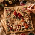 thumbnail image 3 of DIY Christmas Pearl Diamond Painting Art Kit with Frame, Christmas Pearl Beads Art Craft for Adults & Beginners, Gemstone Diamond Dots Beads Painting for Home Wall Decor, 3 of 6