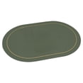 thumbnail image 2 of Manteles individuales protectores de mesa de piel sintética, decoración ovalada para mesa de comedor, fácil de limpiar para mesa de comedor de cocina, 2 of 8