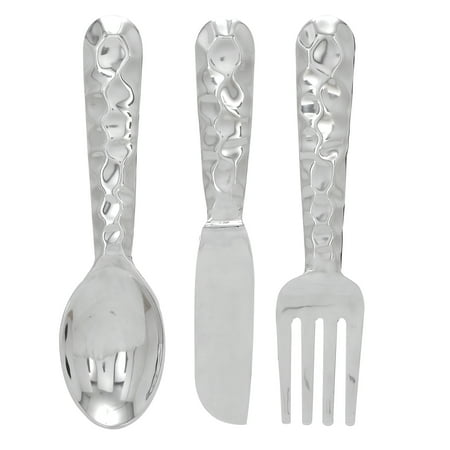 

Urban Designs Kitchen Cutlery Metal Wall Decor - 3 Piece Set
