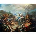 thumbnail image 3 of Giacomo Del Po 18x15 Black Modern Framed Museum Art Print Titled - Camillia at War from Virgil's Aeneid (1708-1710), 3 of 5
