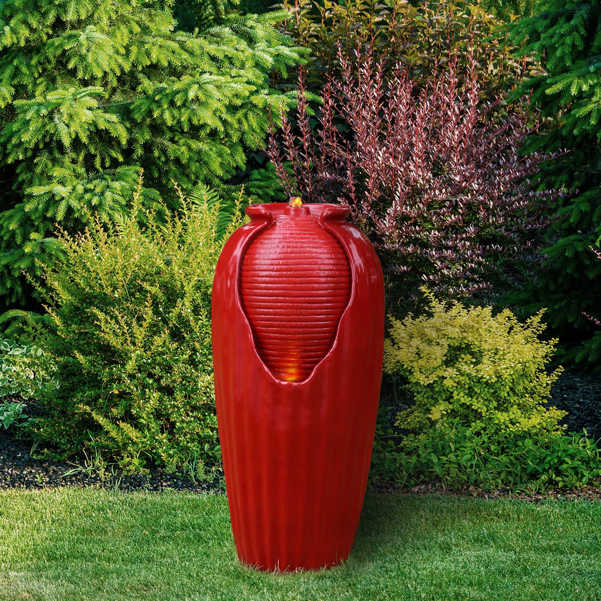 Teamson Home 32.01" LED Vase Water Fountain