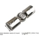 thumbnail image 4 of Conector de tubo redondo de acero inoxidable 304, accesorio de barra de tracción de vidrio para baño, conector universal para barra de cortina de ducha, 4 of 4