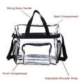 thumbnail image 7 of BNNG Clear Bag Stadium Approved, Clear Beach Lunch Bag for Work Sports Festival - 2 Handles, Adjustable Strap, Zipper Closure, Clear Transparent Lunch Bags For Men And Women, 7 of 7