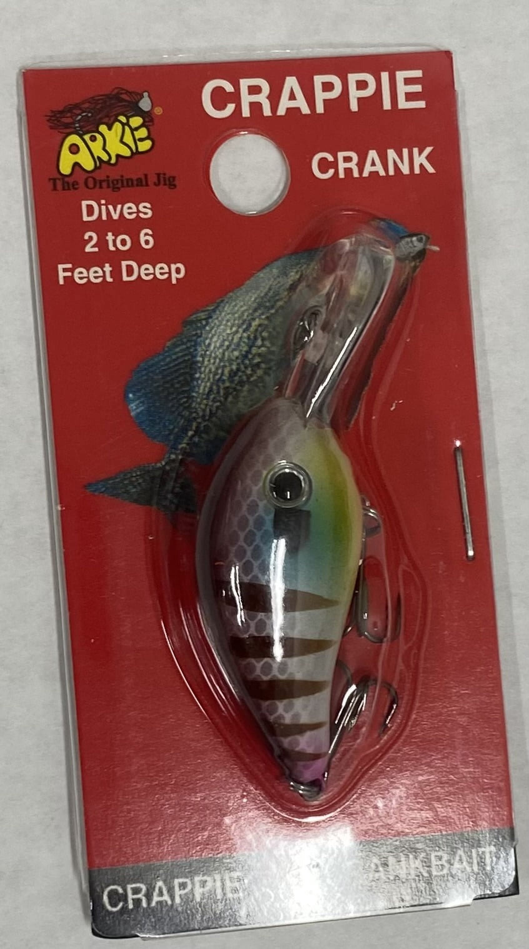 (2 pack) Arkie Lures 220 Series Crankbait Fishing Lure, Oxblood