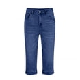 thumbnail image 6 of Women's Trendy Mid Rise Distressed Stretchy Denim Jeans Relaxed Fit Summer, 6 of 8