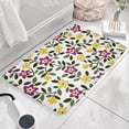 thumbnail image 3 of Pioneer Flower Floral Print Flannel Non Slip Door Rugs,Washable Door Mats Indoor,Decorative Door Mats,Dirt-Resistant and Absorbent Doormat for Entrance,Bedroom,Kitchen,Bathroom,23.5"x16", 3 of 5