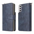 thumbnail image 2 of Feishell for Samsung Galaxy S21 (6.2 inch) Wallet Case for Women Men,Premium PU Leather Magnetic Clasp Zipper 9 Card Slots Folio Flip Holder Shockproof Purse Phone Case with Wrist Strap,Blue, 2 of 8