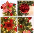 thumbnail image 3 of Corona de ratán de simulación-rojo más decoración más luces Ormromra HFP-0438-1, 3 of 8
