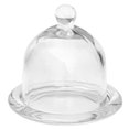 thumbnail image 5 of Monyance Cake Plate Clear Glass Cake Tray with Dome Cover Decorative Round Cupcake Dessert Fruits Tray(3.74X3.74X3.66Inches), 5 of 10