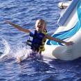 thumbnail image 3 of Rave Sports 00001-RV 9 Foot Inflatable Lake Pontoon Boat Water Slide & Air Pump, 3 of 5