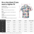 thumbnail image 3 of KLL Men's Hawaiian Shirt Short Sleeve Button Down Beach Shirts-Colorful Chameleons, 3 of 5