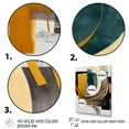 thumbnail image 3 of Designart Modern Green Art Deco IV Canvas Wall Art, 3 of 5