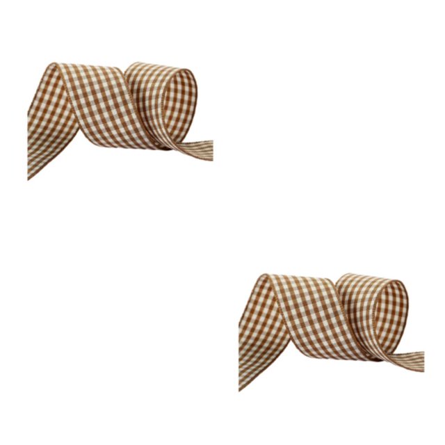 Naiovety Materiales hechos a mano de bricolaje, regalos únicos con cinta a cuadros, envoltura de regalos, fácil de usar, color caqui caqui 2Conjunto