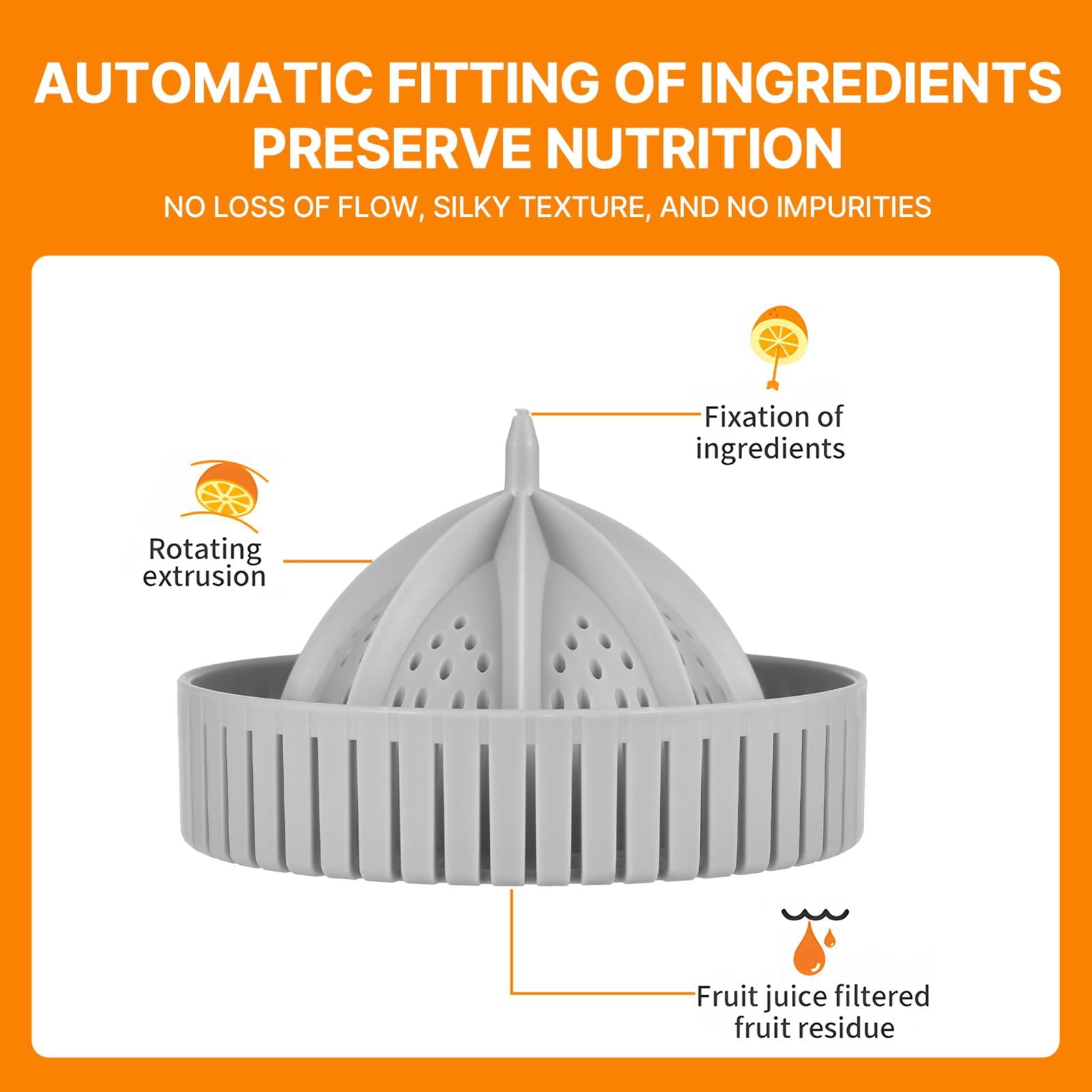 Yajisi Portable Rechargeable Citrus Juicer, Cordless Electric Orange & Lemon Squeezer - 9.8" L x 4.7" W x 4.7" H