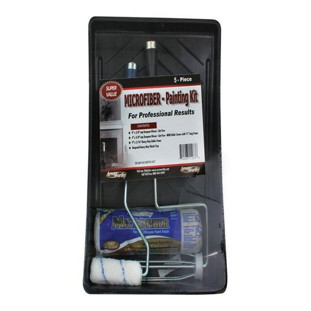 Arroworthy 1808039 4 in. Metal Paint Tray Kit - 5 Piece
