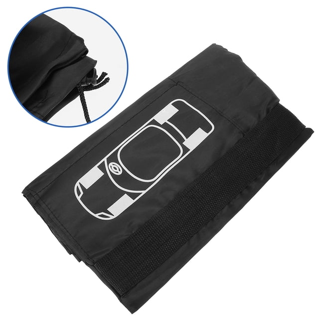 Minkissy 4Pcs Camper Spare Tire Covers Black for Rv and Travel Trailers Sturdy Wear Resistant Tire Protector