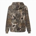 thumbnail image 6 of TOWED22 Camo Hoodies for Kids Boys Girls Maple Leaf Print Oversized Drop Shoulder Hooded Sweatshirt Pullover With Pocket Streetwear,Coffee,11-12 Y, 6 of 7