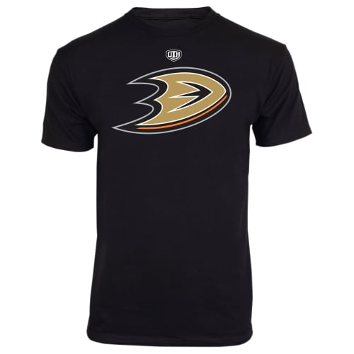 Old Time Hockey Anaheim Ducks Youth Big Logo Crest T-Shirt Black by Old Time Hockey