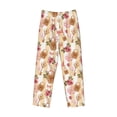 thumbnail image 5 of Balery Key Lock And Flowers print Men's Pajama Pants,Ultra Lightweight Pjs,Lounge Pant-Small, 5 of 9
