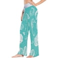 thumbnail image 2 of GZHJMY Women's Pajama Pants Line Drawing Shells Comfy Stretch Sleepwear Womens Wide Leg Pants Casual Loose Yoga Sweatpants Comfy Lounge Pajama, X-Small, 2 of 7
