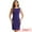 Purple, variant on Women's Boat Neck Casual Office Sleeveless Sheath Dresses XS Purple
