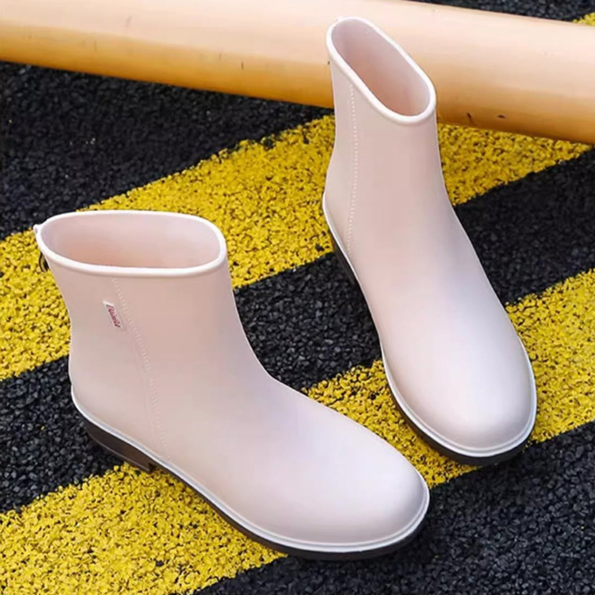 AUXDIQ Rain Shoes Women Mid-calf Boots Waterproof Rain Boots Outdoor Garden Shoes