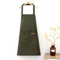 thumbnail image 6 of Luoshdecor Kitchen Bib Apron,Kitchen Apron Waterdrop Resistant Cotton with Pocket for Kitchen Cooking, 6 of 6