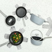 Thyme & Table 12 Piece Non-Stick Eden Cookware Set - Cool Grey