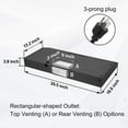 thumbnail image 4 of Range Hood Under Cabinet Kitchen Hood 30 inch Kitchen Vent Black Hood 230 CFM Flow with Carbon Filter, 4 of 10