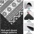 thumbnail image 3 of Black and White Geometric Boho Pattern Kitchen Rugs Sets Of 3,Kitchen Runner Rugs Non Skid Washable,Decorative Kitchen Floor Mats for Kitchen,Sink,Laundry,17"x30"+ 17"x47" + 17"x59", 3 of 6