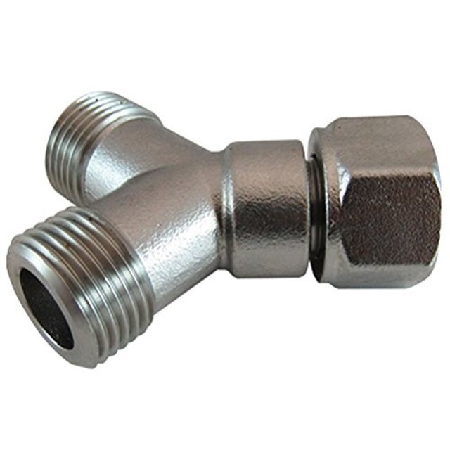 Bev Rite CP137SS Distributeur en Y pour Bière 1cm I.D. Alésage en Y, Acier Inoxydable