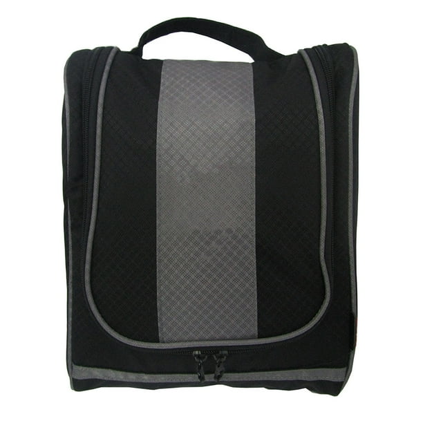 ESTUCHE DE VIAJE O NECESER 0511 NEGRO-GRIS ORO ANGELUS BOSCAINI NECESER 0511