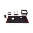 thumbnail image 1 of Burgundy Leather 8-Piece Desk Set, 1 of 1