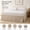 Basic - Linen, variant on French Linen Bed Skirt with Pleated Frills 22-Inch Tailored Drop Natural Flax Cotton Blend Dust Ruffle Soft Cozy Farmhouse Bedding Full Size