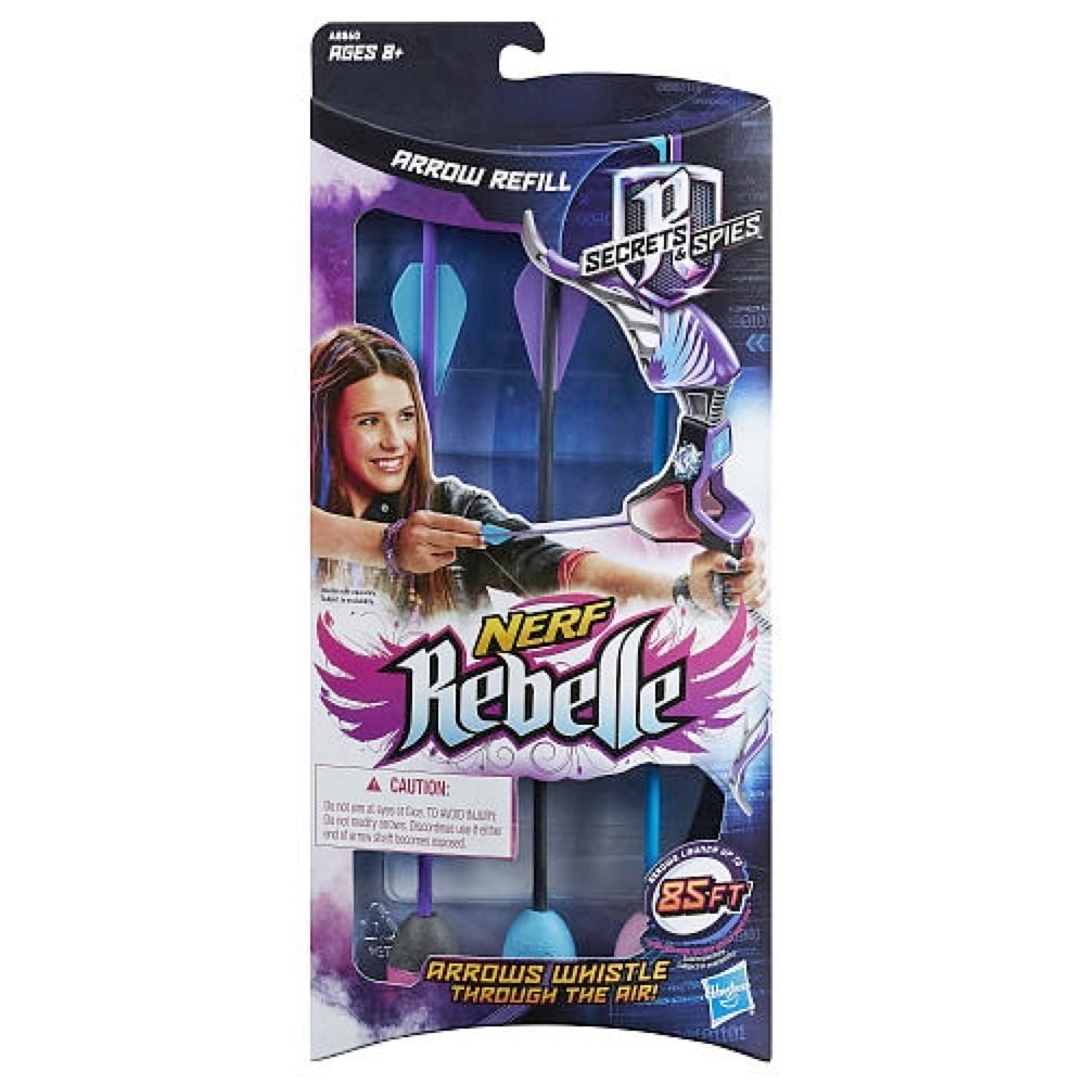 Nerf Rebelle Secrets & Spies Arrow Refill Pack 3 Arrow Girls 8yrs New 2014 