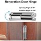 thumbnail image 2 of Pieces Door Screw Hinge, Door Hinges, Renovation Hinge, Cupboard Door Hinge, for Home Furniture Hardware Cabinet Door Guard Drawer, 2 of 4
