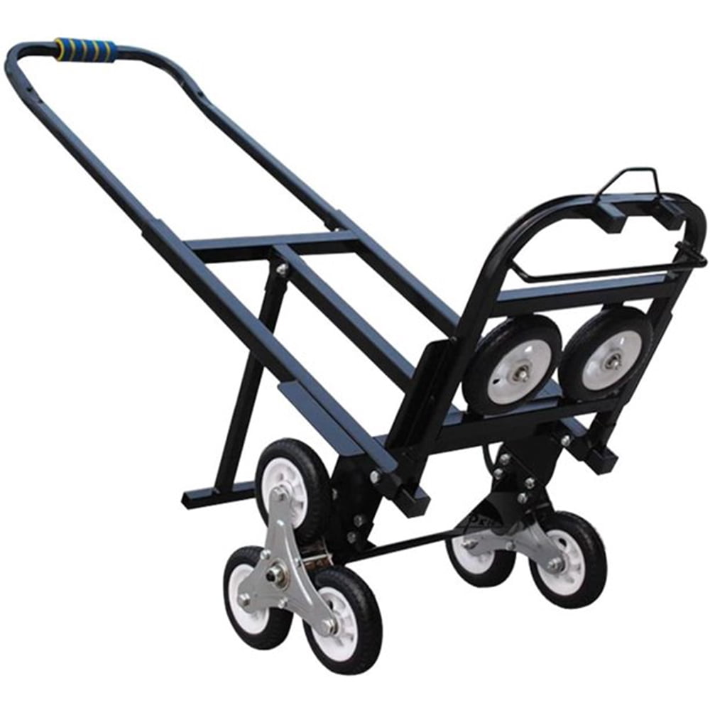 PreAsion Carbon Steel Climbing Stairs Folding Hand Truck Luggage Cart Heavy Duty Transport