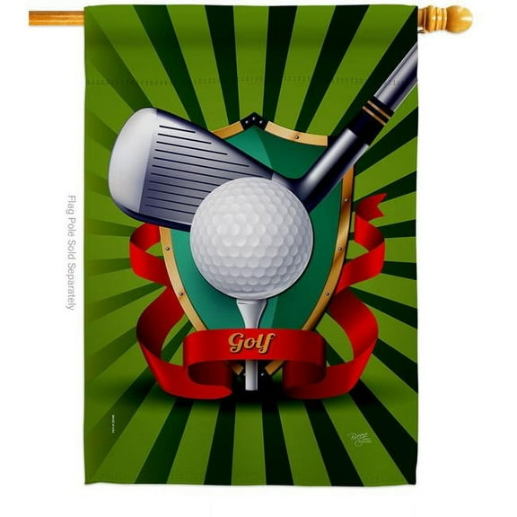 Breeze Decor H109081-BO Swing Golf Sports 28 x 40 in. Double-Sided Decorative Vertical House Flags for Decoration Banner Garden Yard Gift